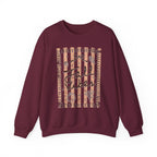 Fall Vibes Striped Crewneck Sweatshirt
