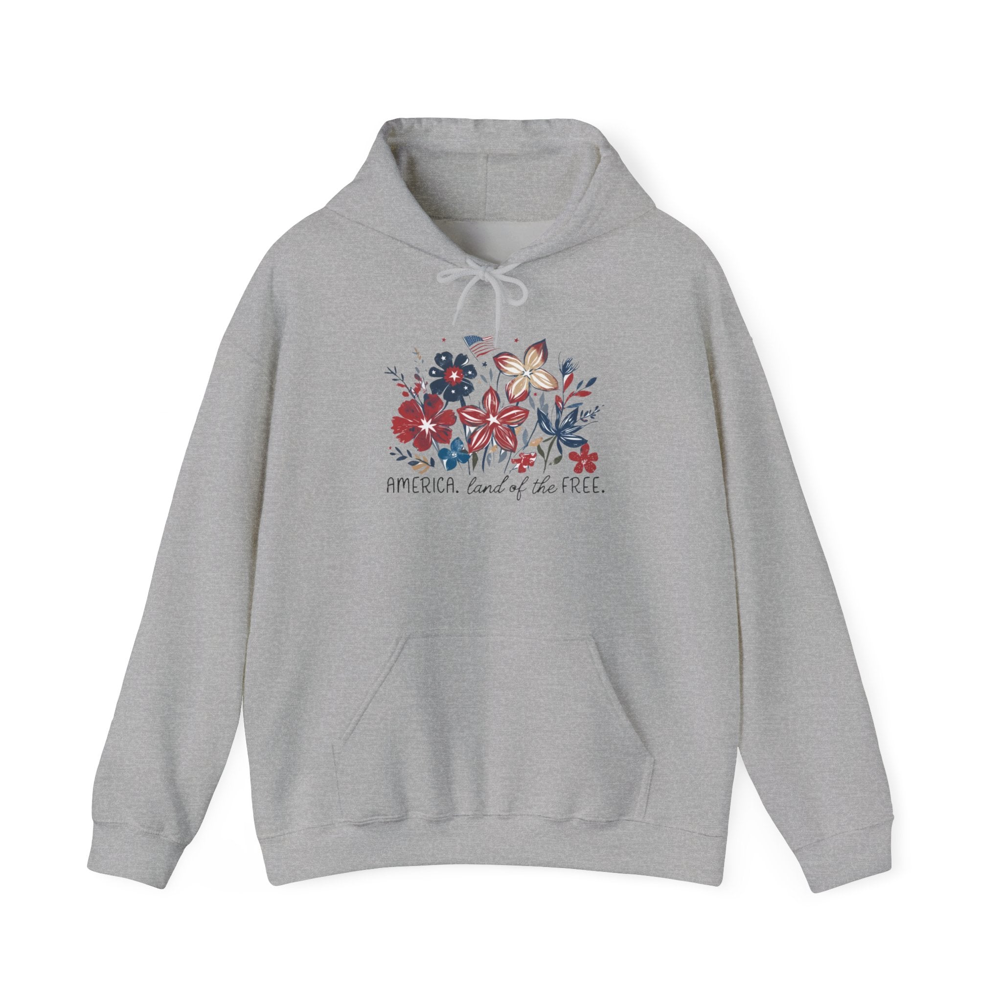 Floral Friend 4th of July Hoodie