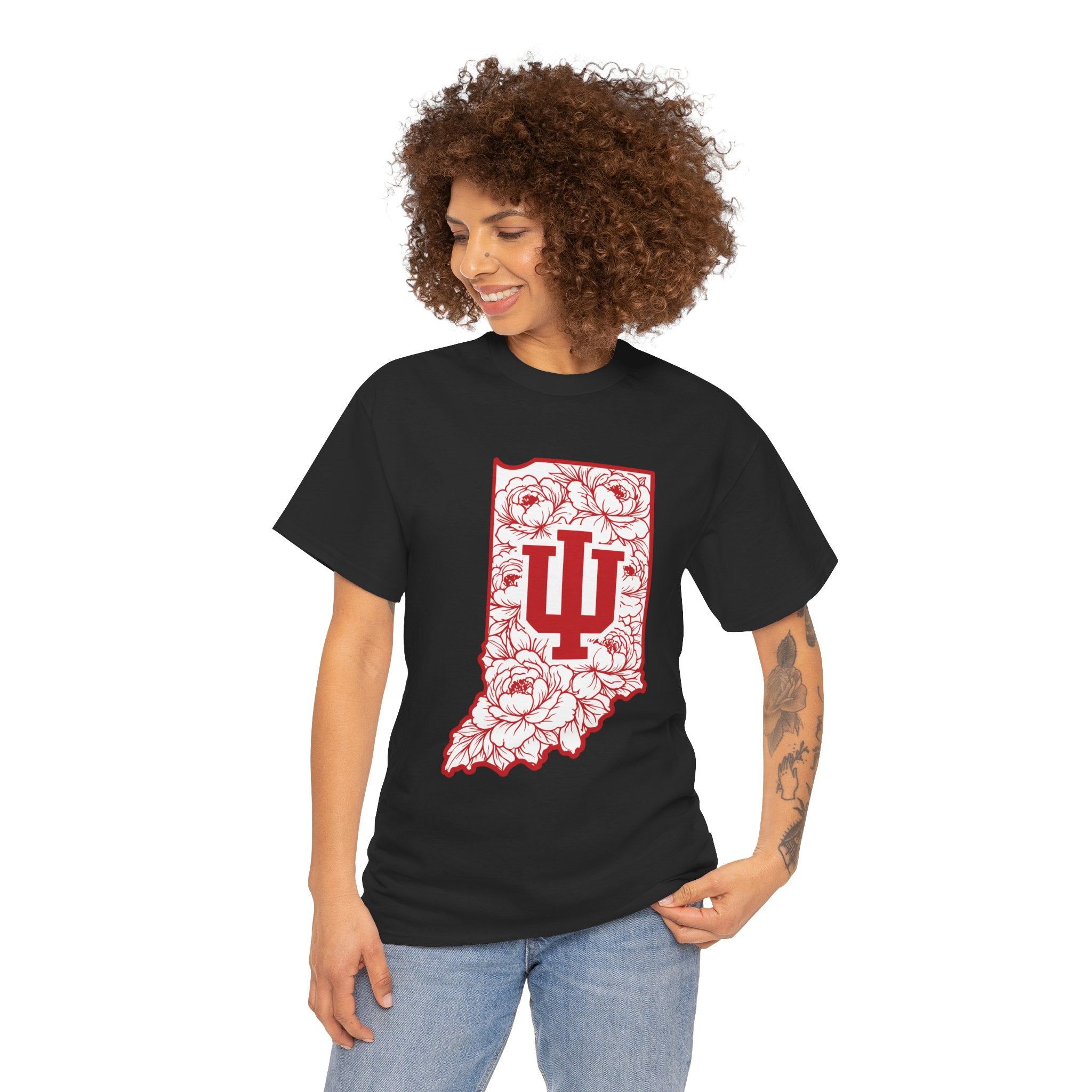 Indiana Floral State Tee