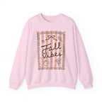 Fall Vibes Striped Crewneck Sweatshirt