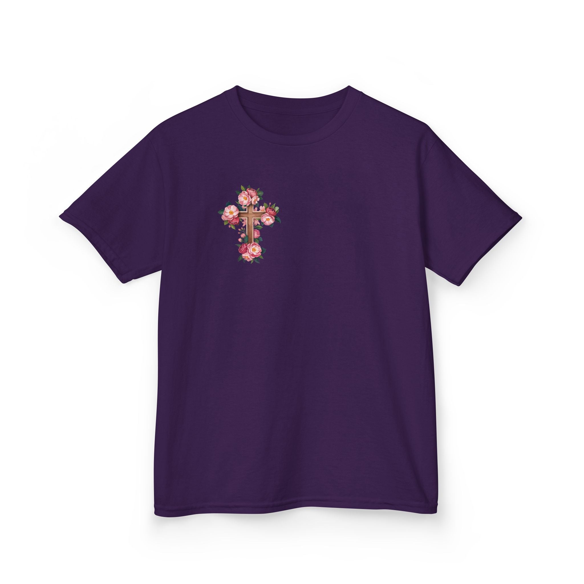 Kids Floral Cross Tee