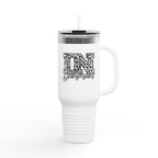 IN Leopard Print 40oz Insulated Travel Mug