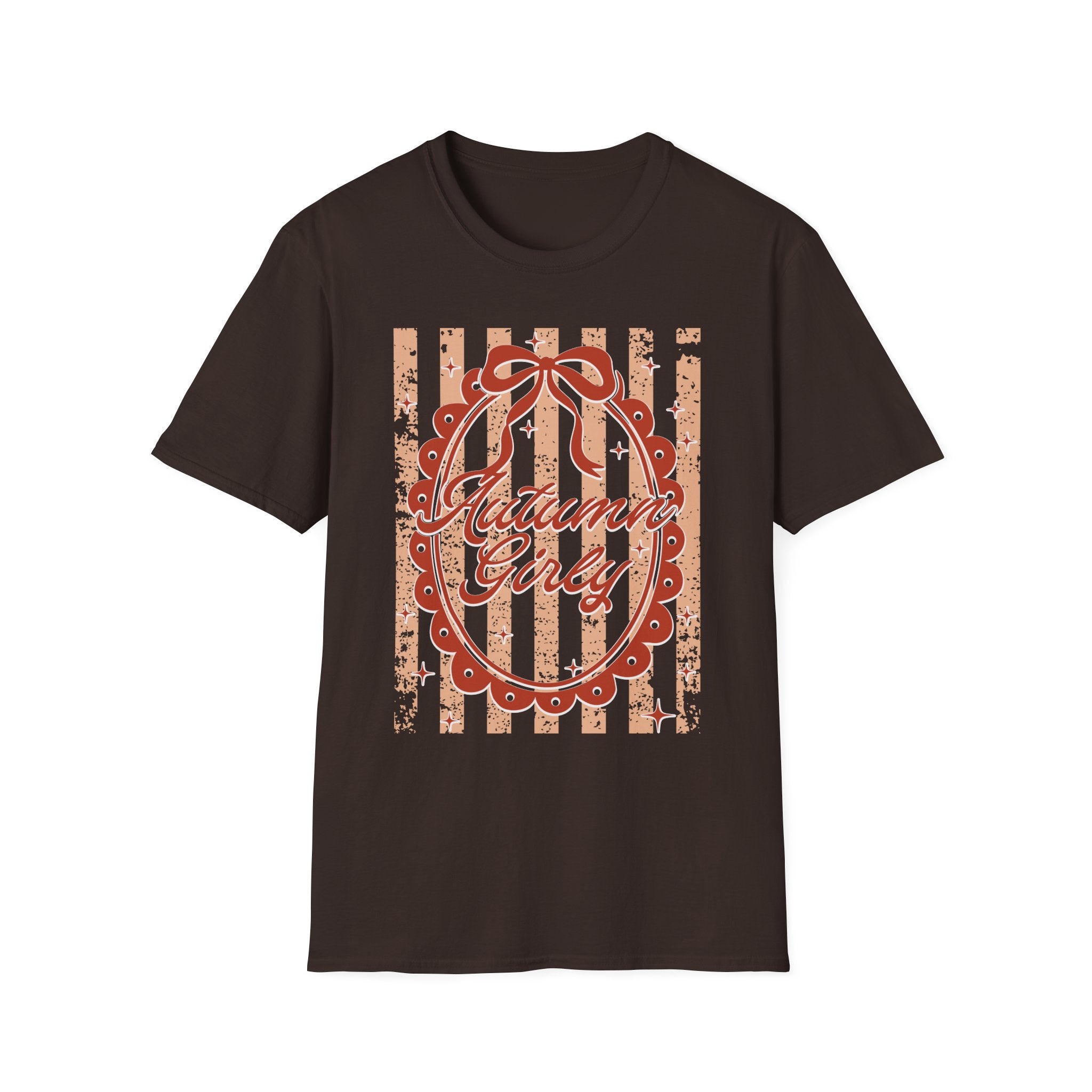 Autumn Girly Vintage Ribbon Fall T‑Shirt