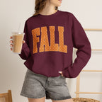 Fall Polka Dot Crewneck Sweatshirt