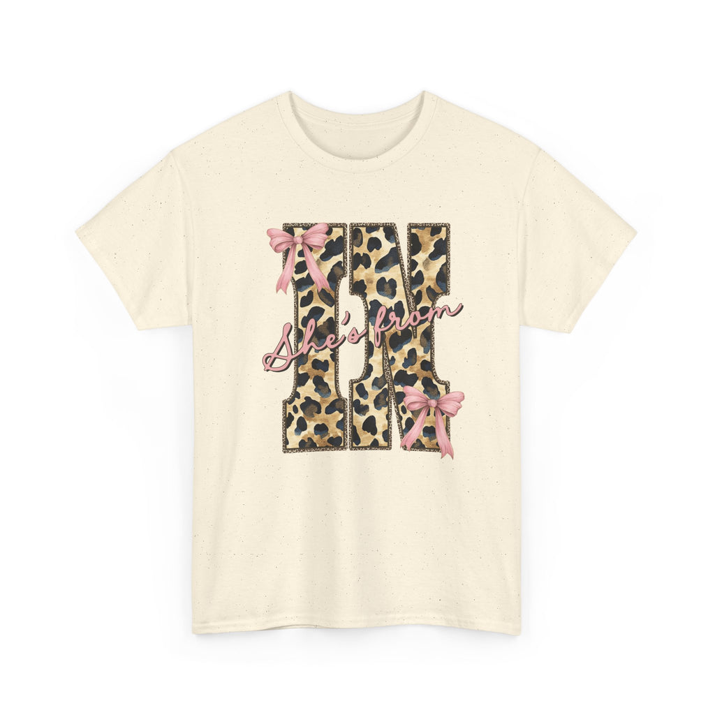 Leopard 'She's From' IN T-shirt