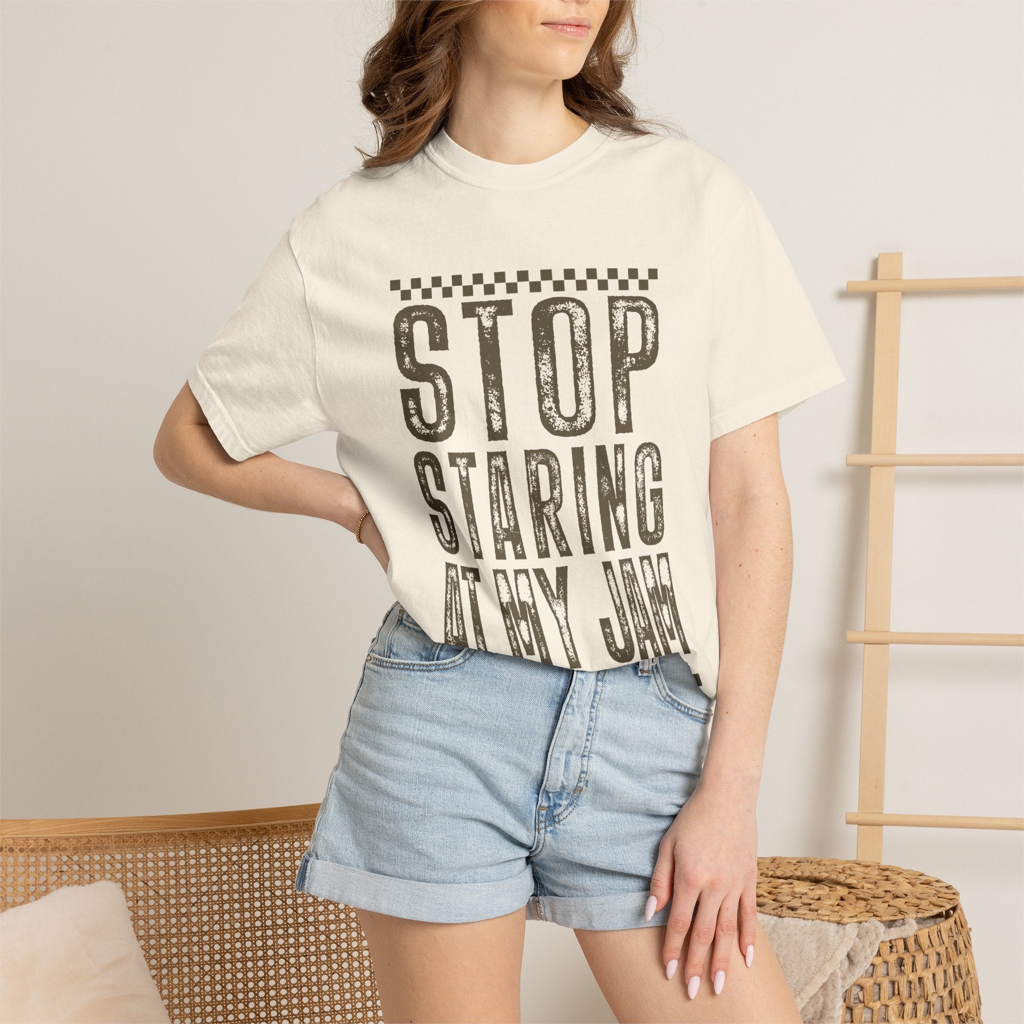 Stop Staring At My Jam Funny T-Shirt
