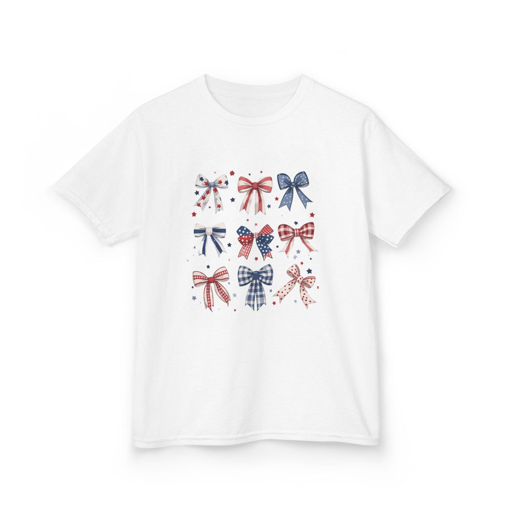 Kids Patriotic Bow Tee