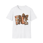 'FALL' Leopard & Plaid Bow T-Shirt