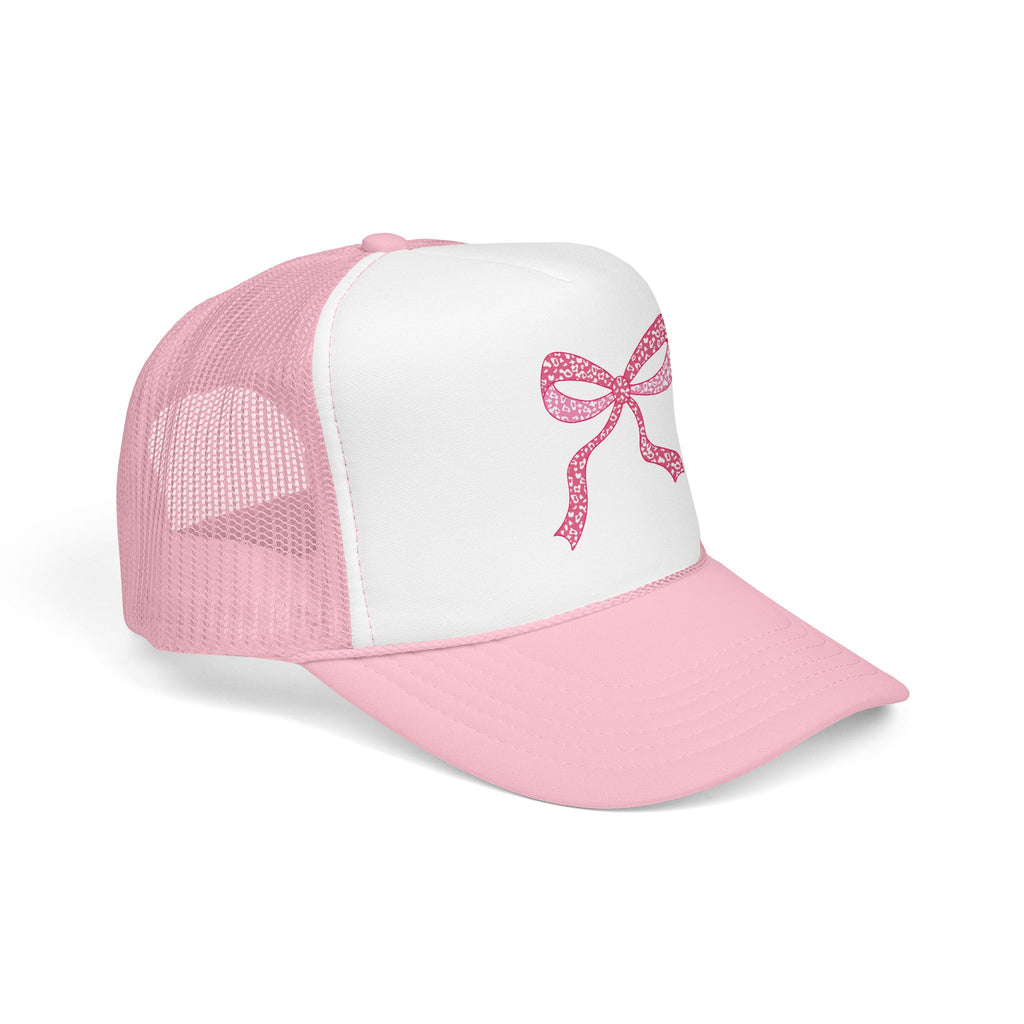 Pink Bow- Foam Trucker Hat