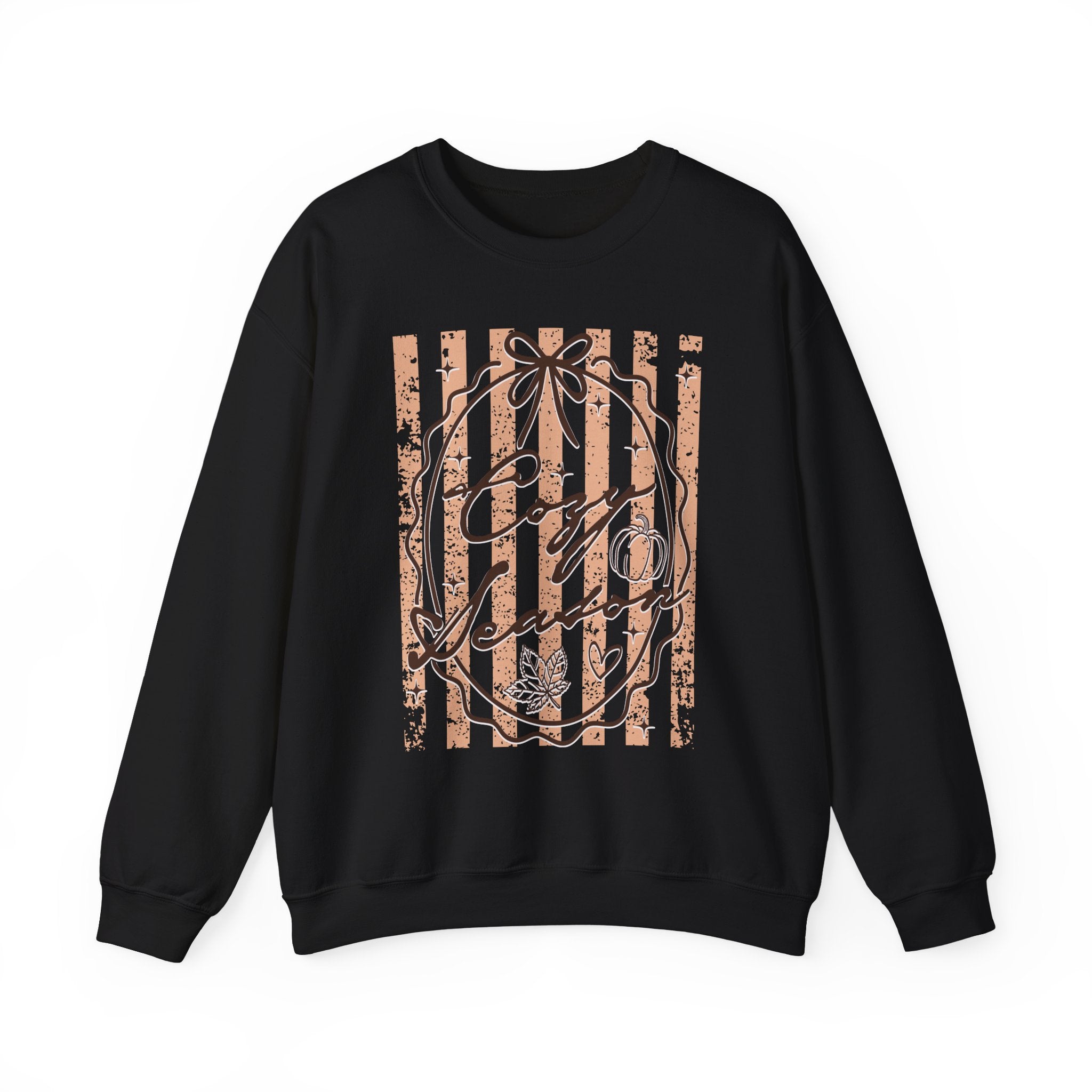 Cozy Season Striped Crewneck Sweatshirt