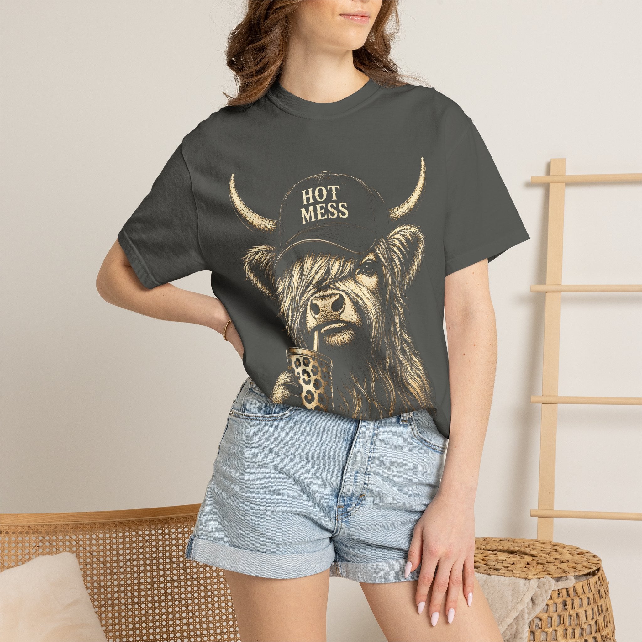 HOT MESS- Unisex Garment-Dyed T-shirt