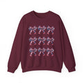 Bow Pattern Crewneck Sweatshirt