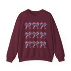 Bow Pattern Crewneck Sweatshirt