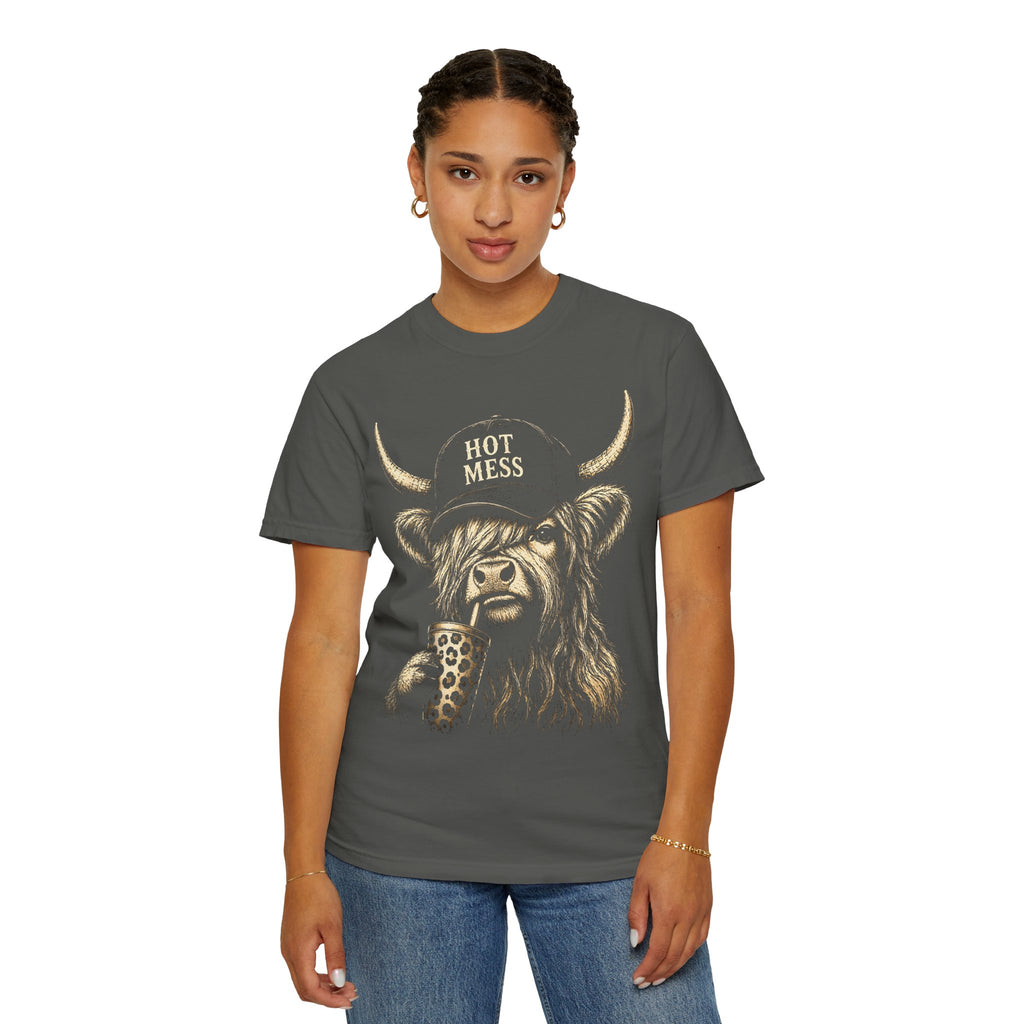 HOT MESS- Unisex Garment-Dyed T-shirt