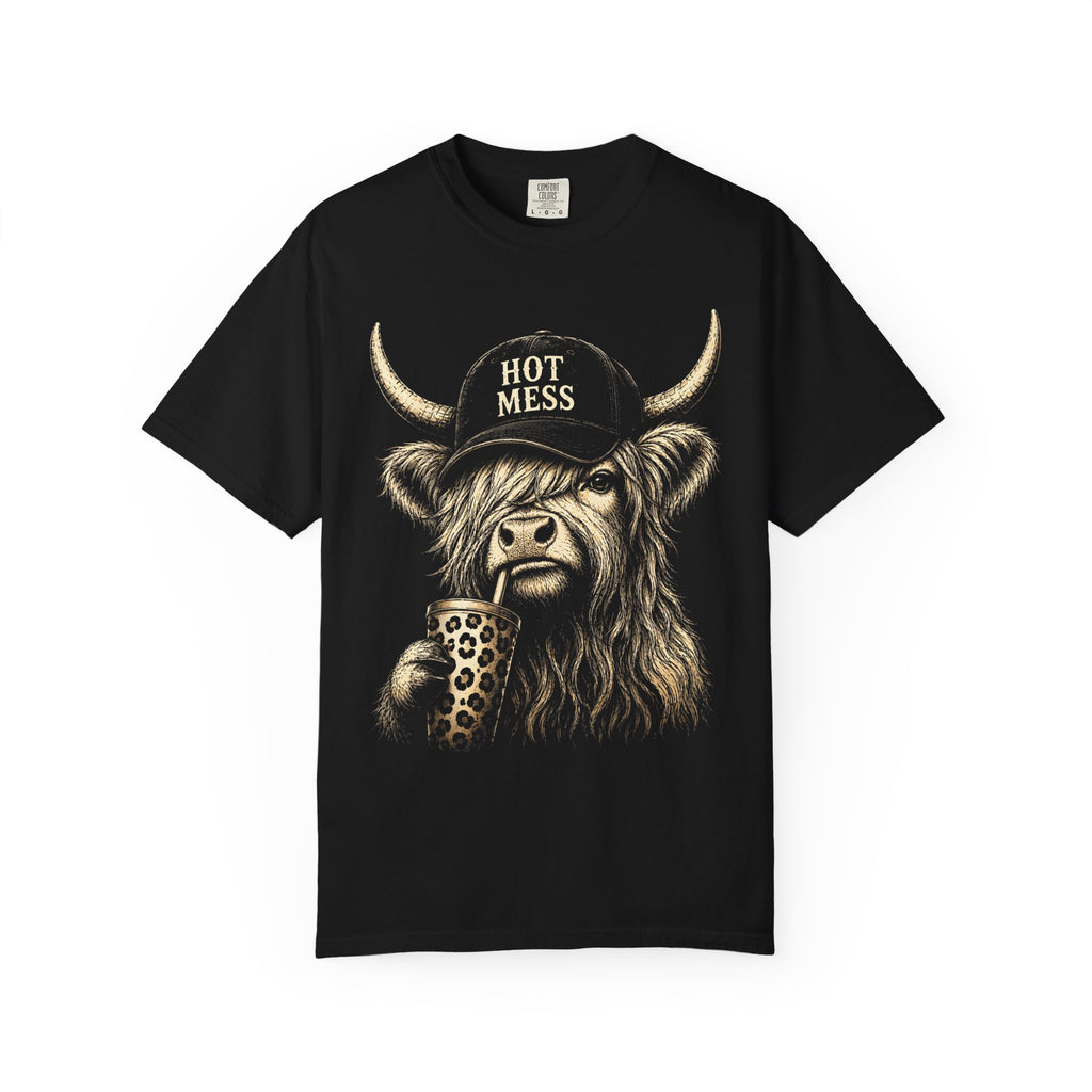 HOT MESS- Unisex Garment-Dyed T-shirt