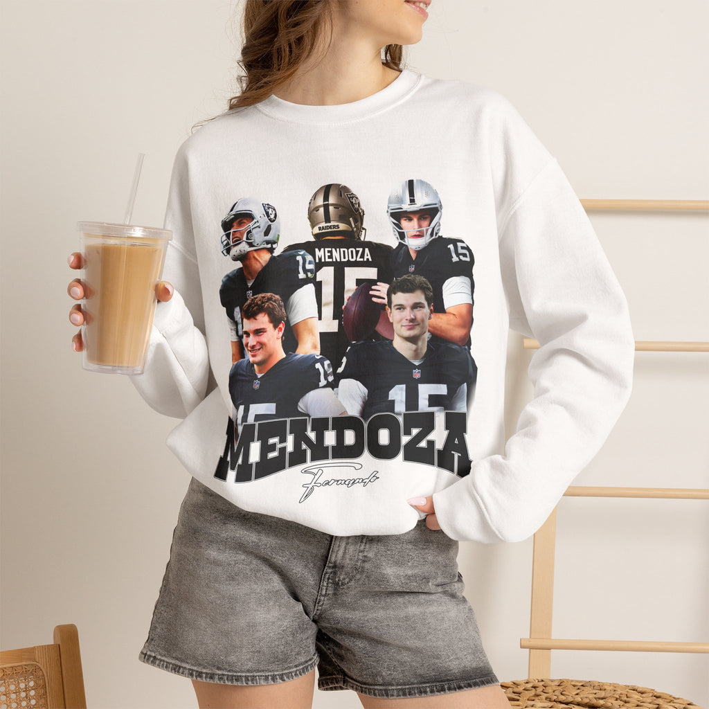 Mendoza Football Collage Crewneck