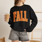 Fall Polka Dot Crewneck Sweatshirt