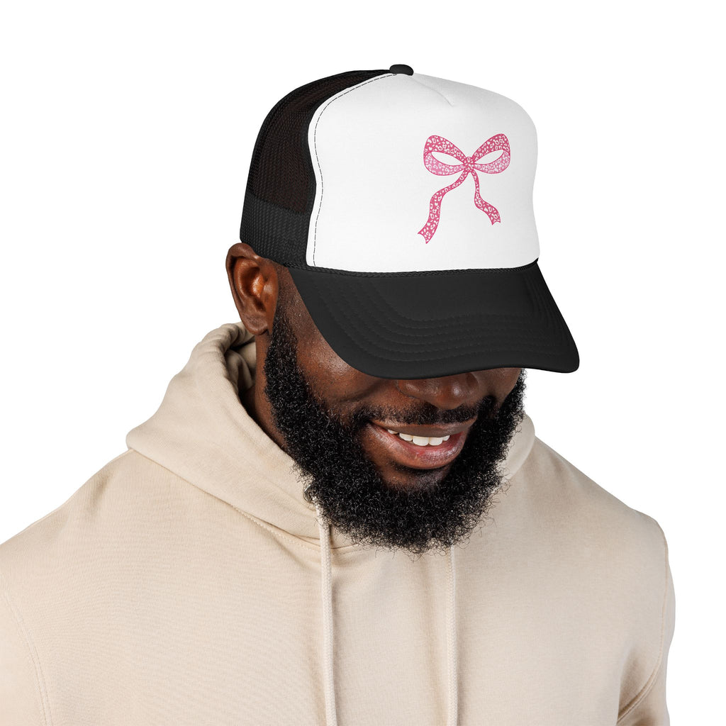 Pink Bow- Foam Trucker Hat