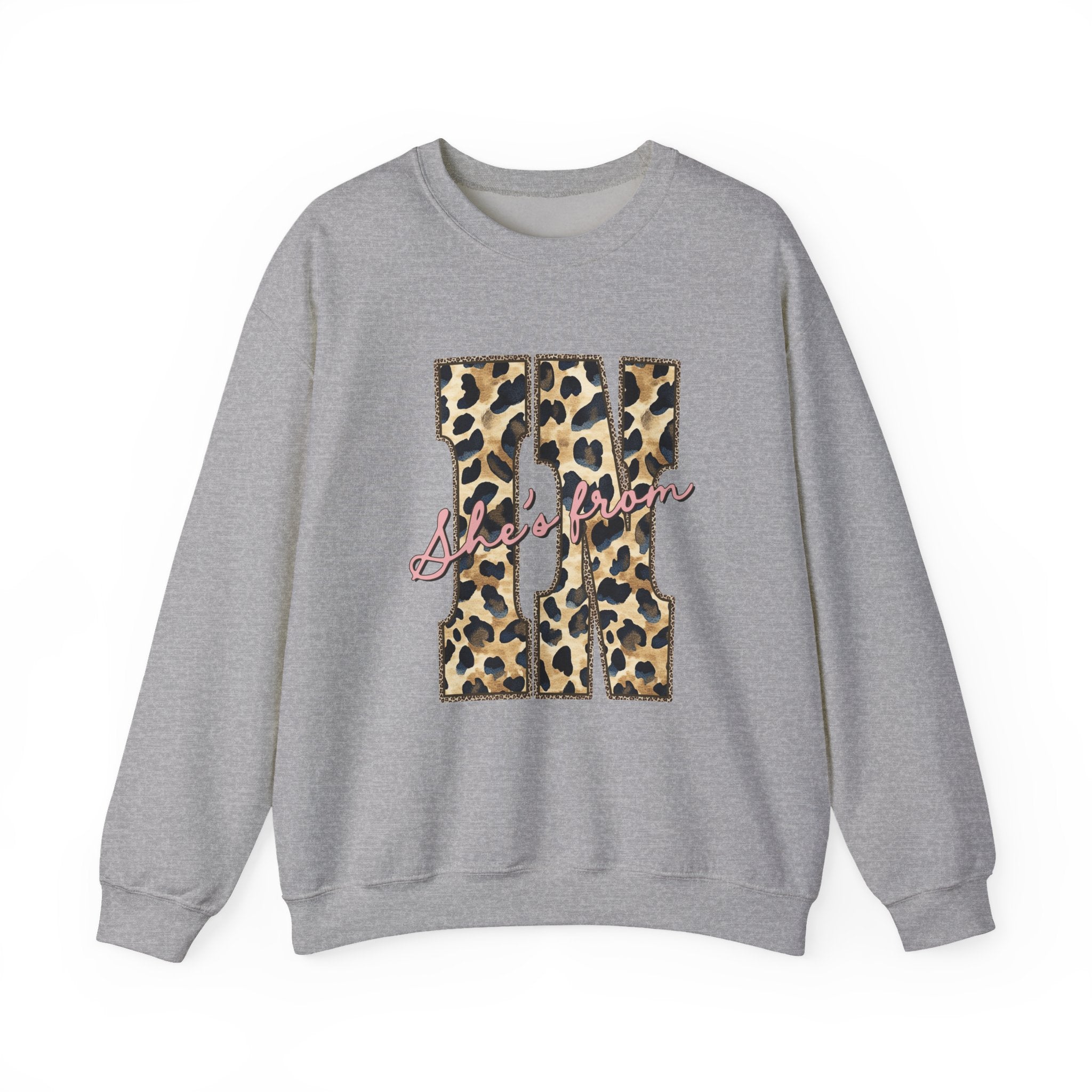 Leopard 'She's From' IN Crewneck