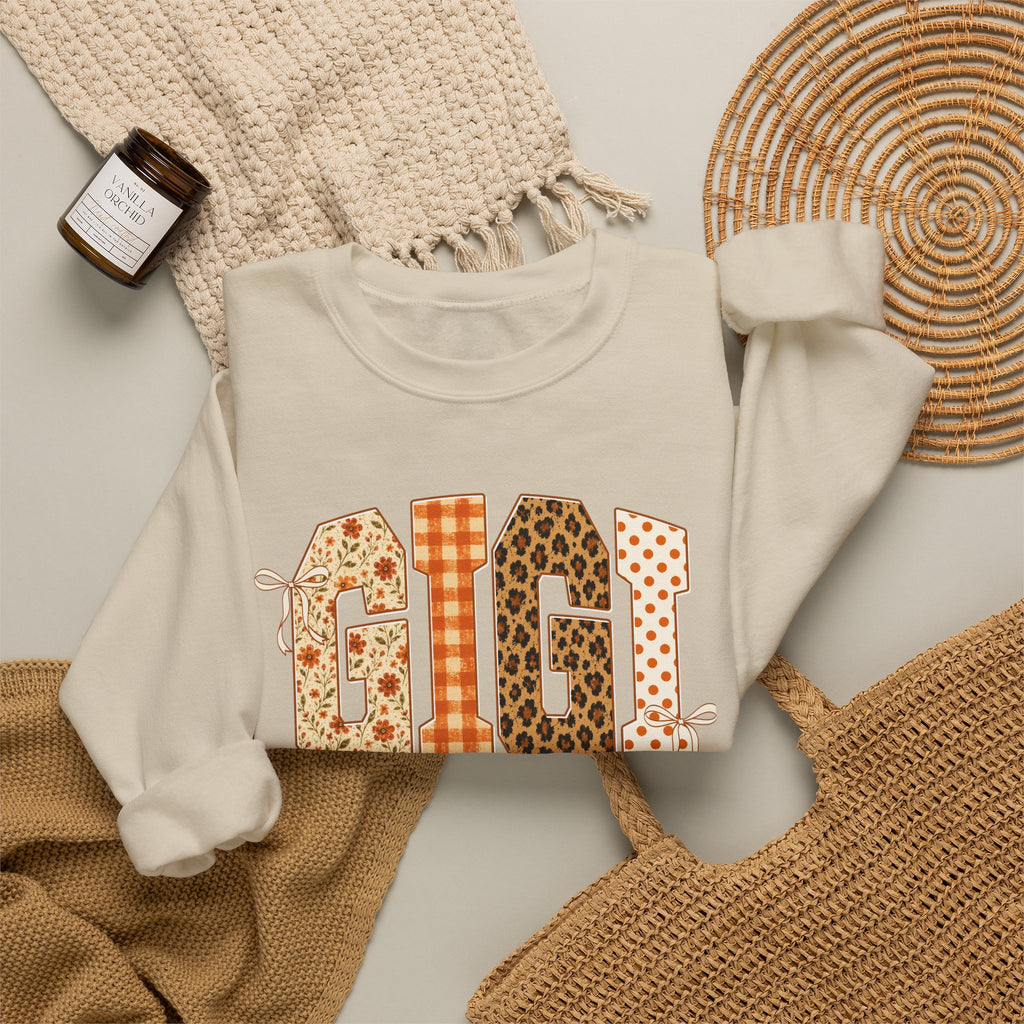 Gigi Patchwork Crewneck Sweatshirt