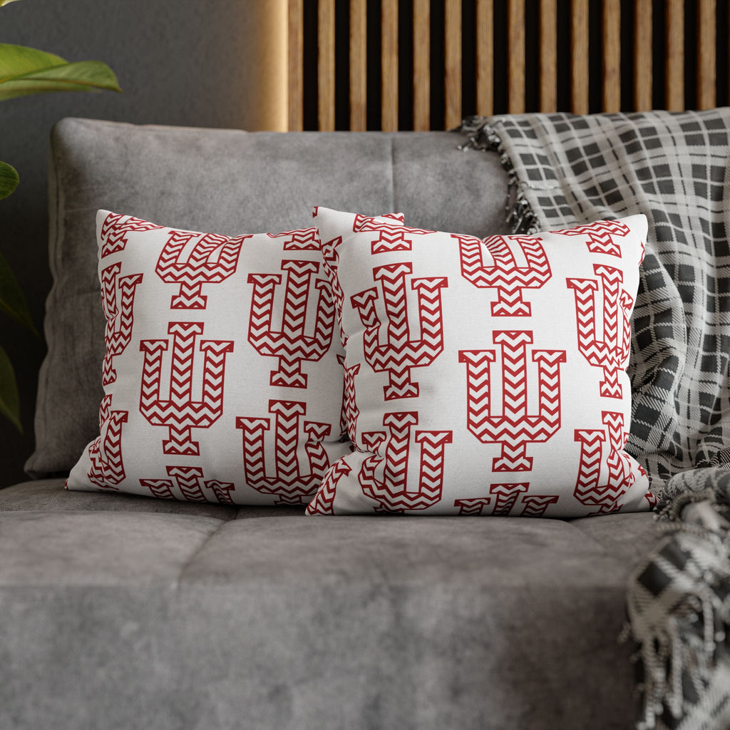 IU Chevron White Pillowcase