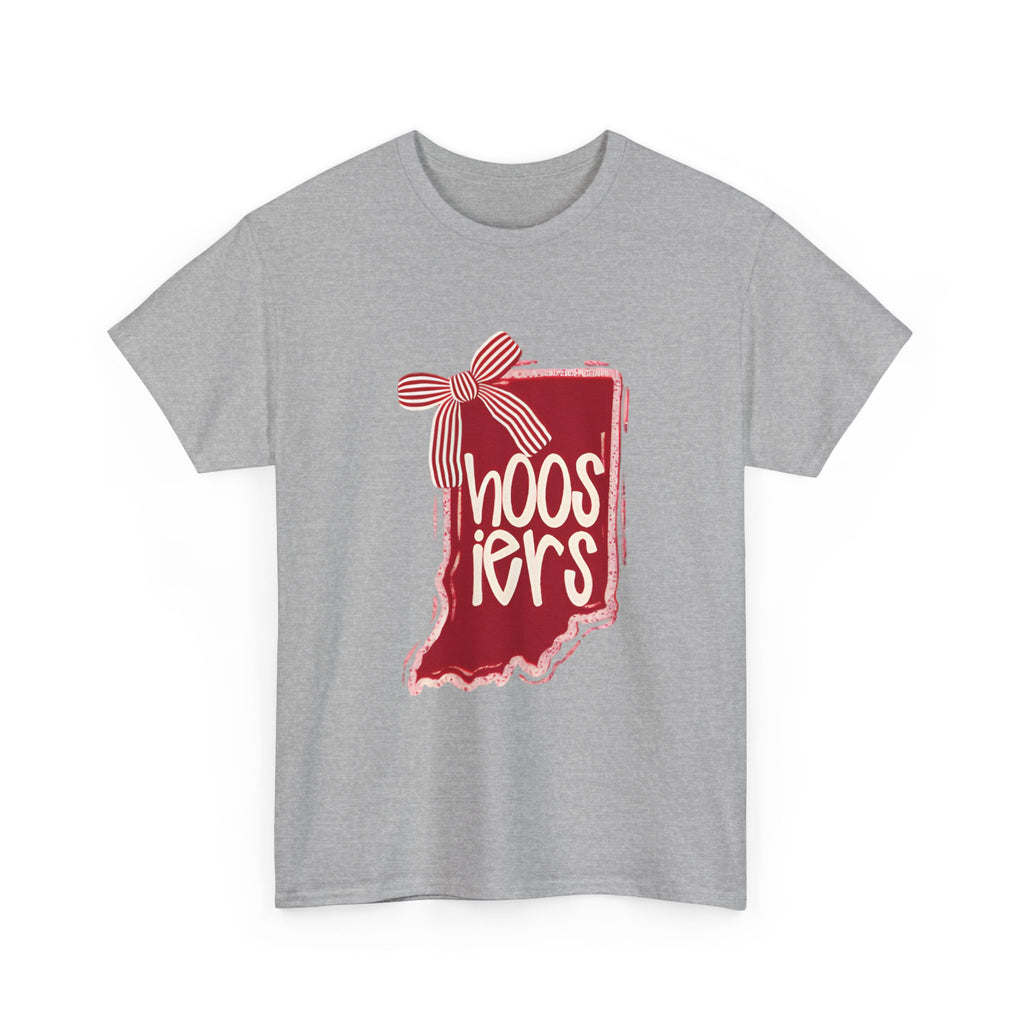 Indiana Hoosiers State with Bow Tee