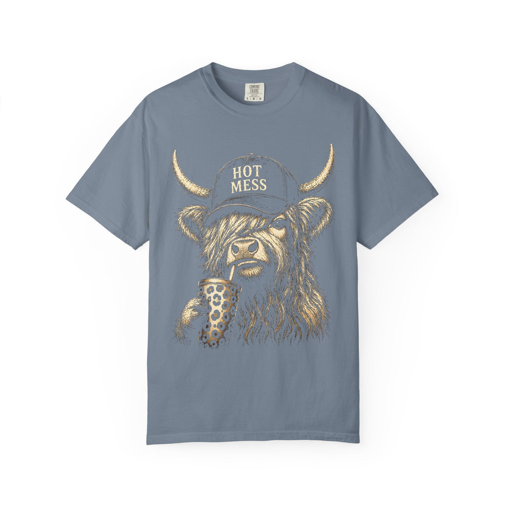 HOT MESS- Unisex Garment-Dyed T-shirt