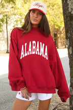 ALABAMA/ AL Double Side Printed Mock Neck Reversible Sweatshirt