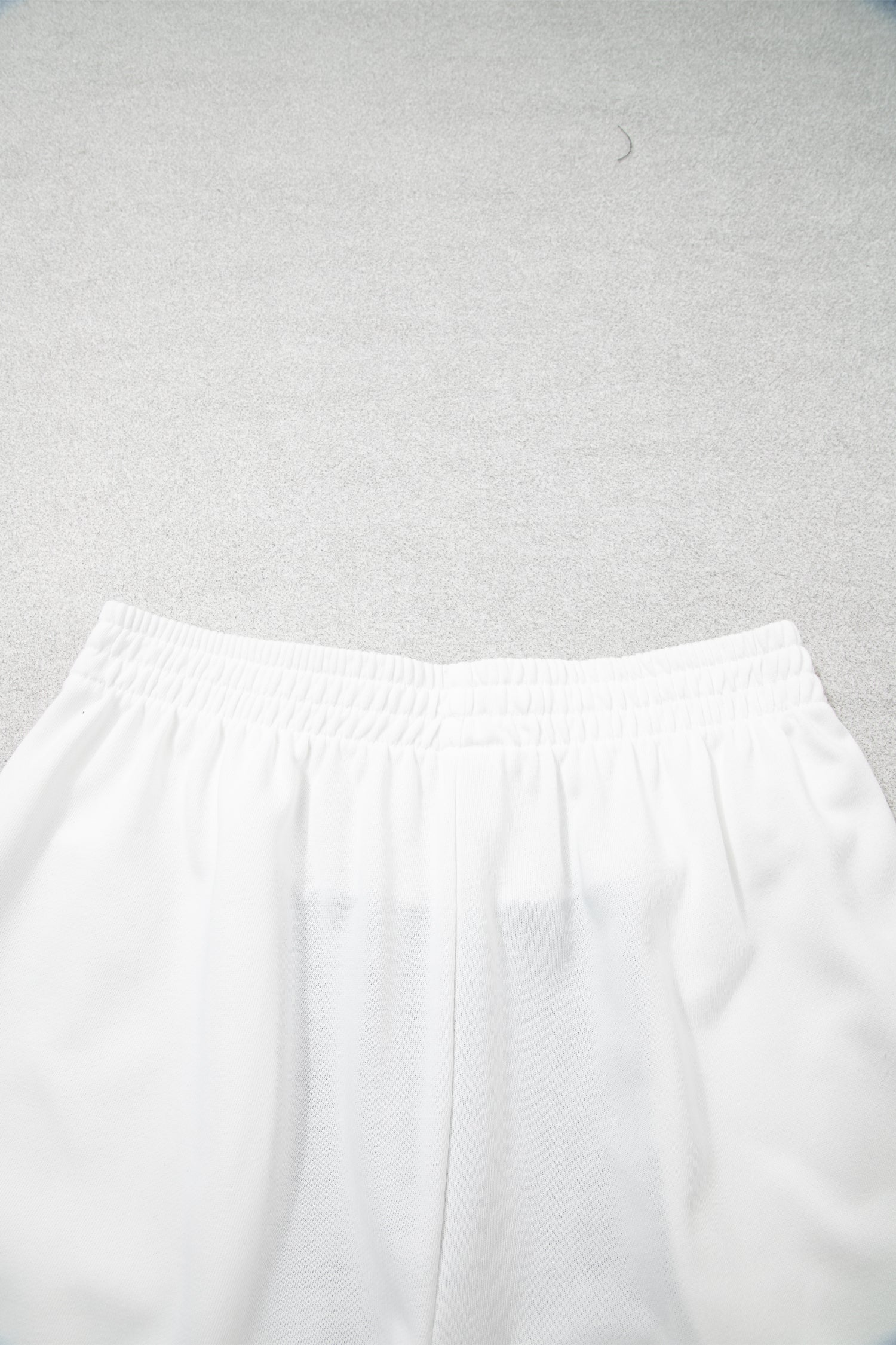 Chicory Coffee Exposed Seam Detail Half Sleeve Top Elastic Waist Shorts 2pcs Set