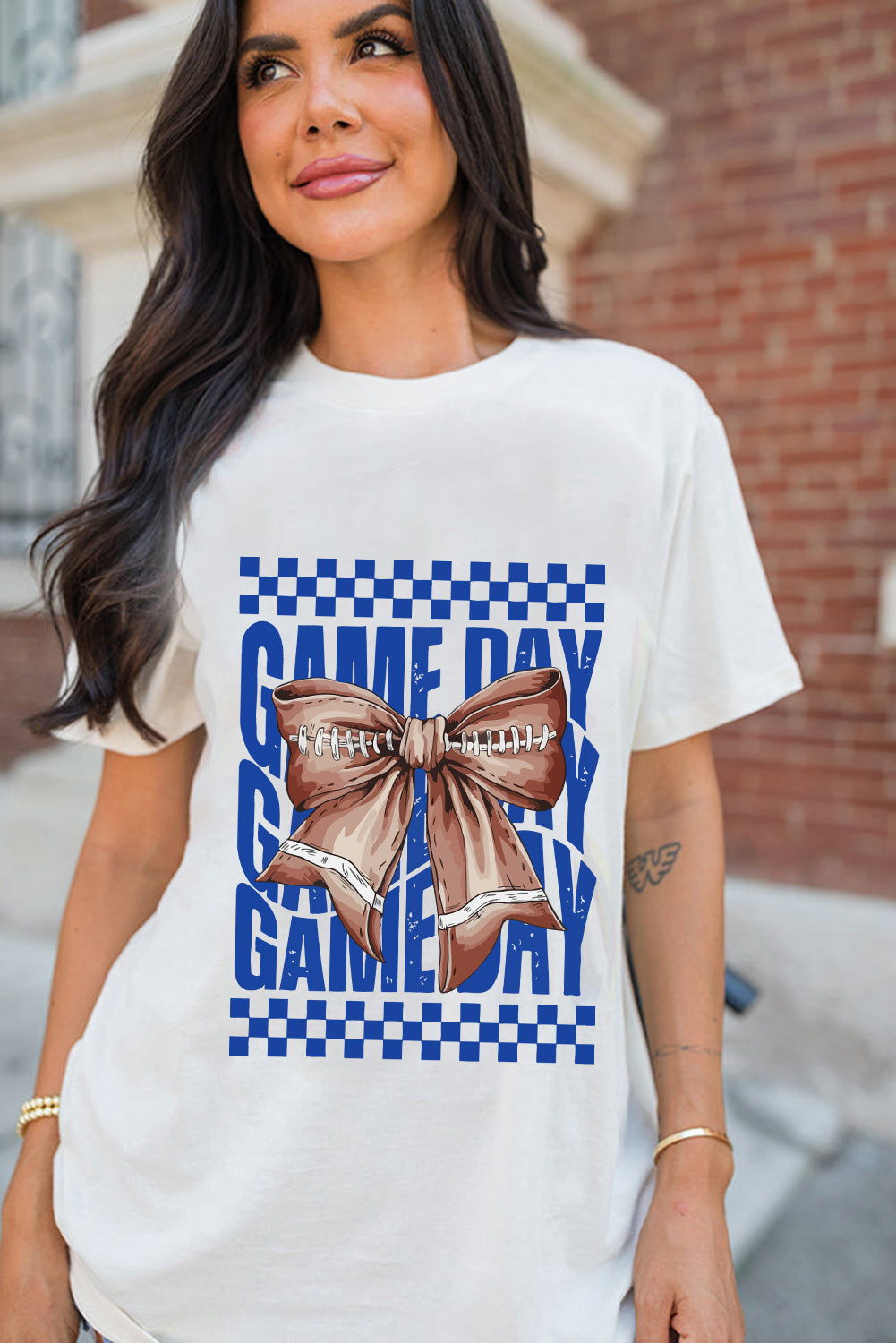 Rugby Bowknot GAME DAY Graphic Tee