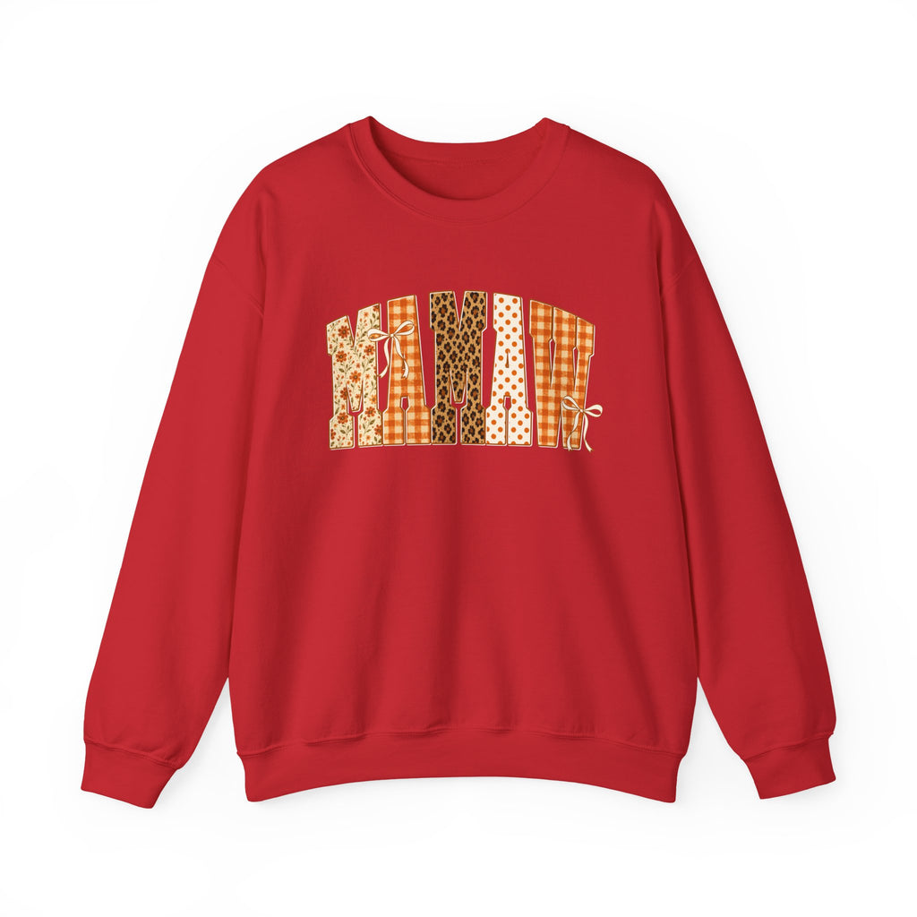Mamaw Patchwork Crewneck Sweatshirt