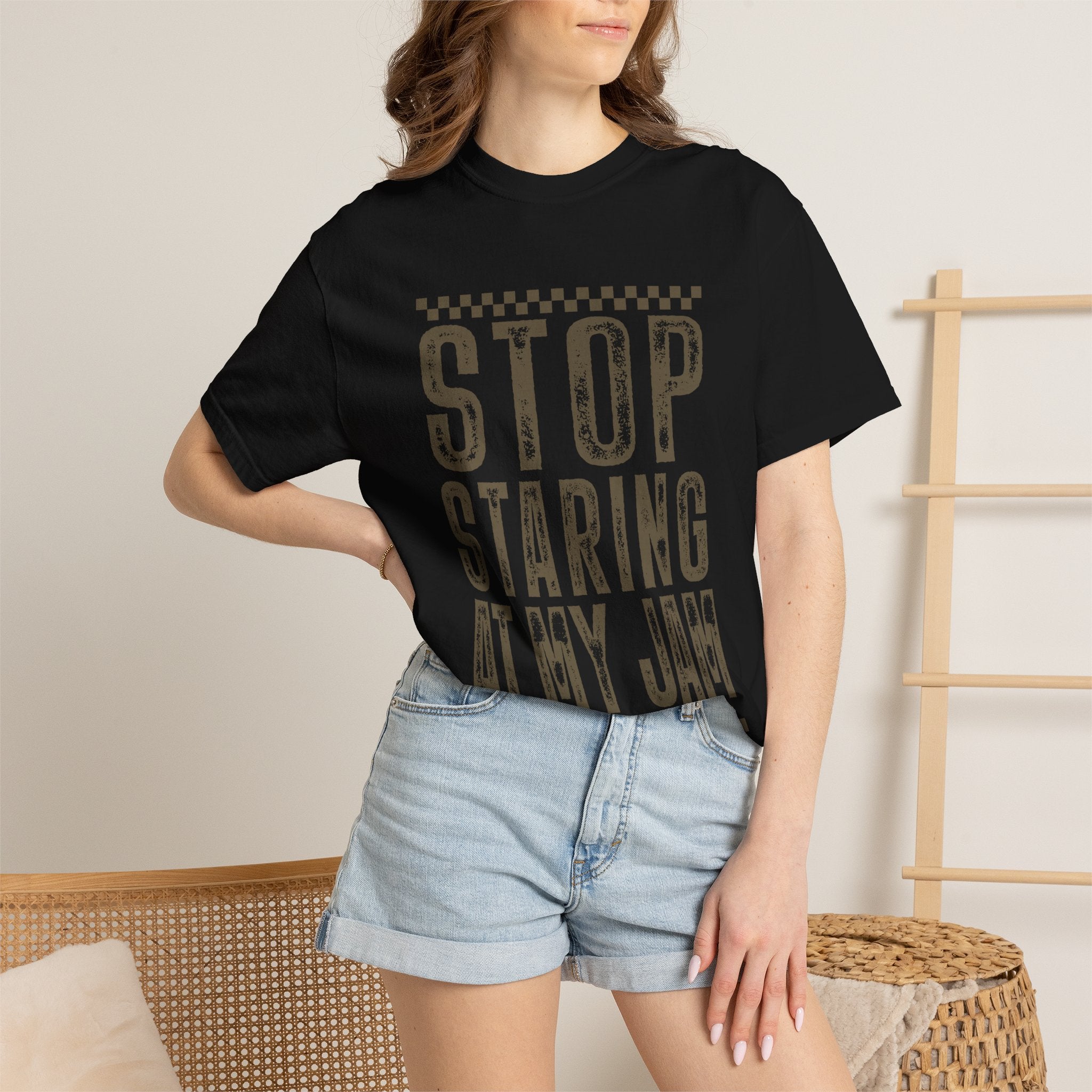 Stop Staring At My Jam Funny T-Shirt