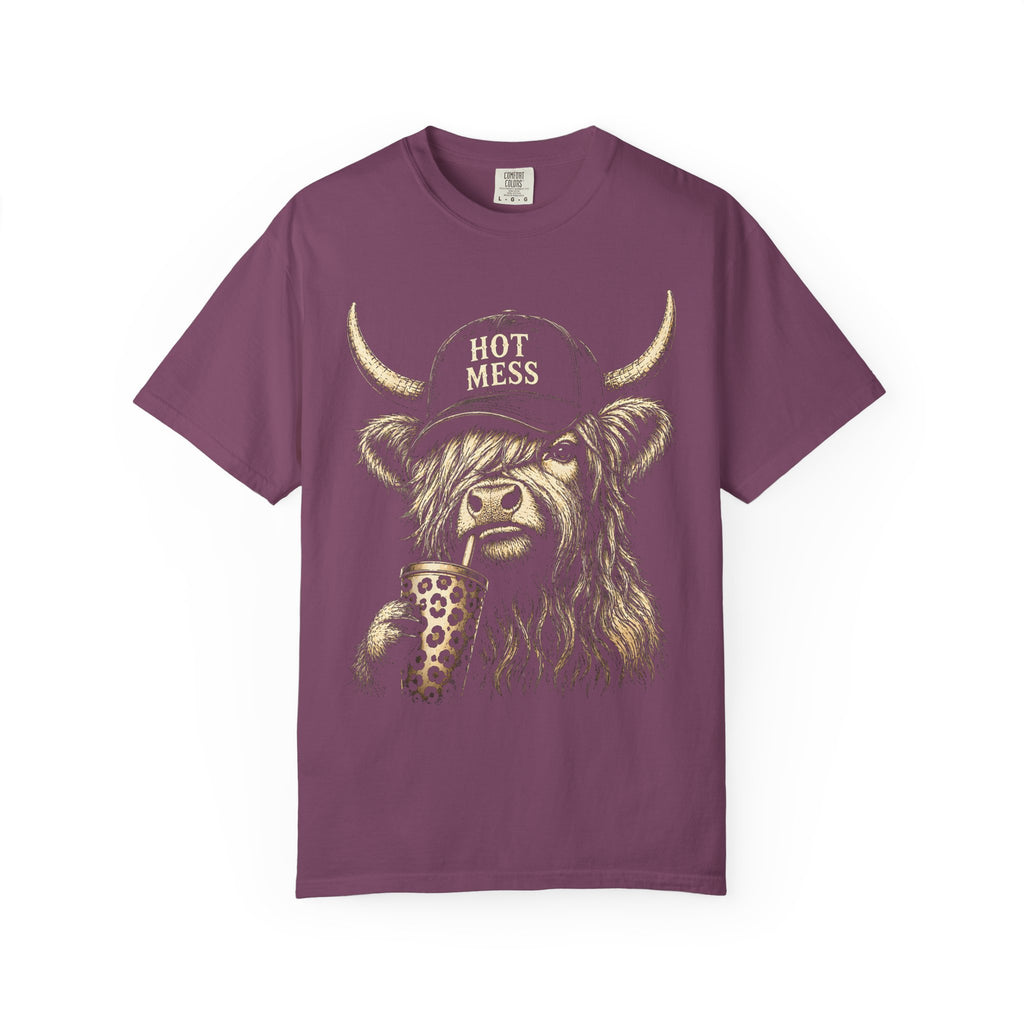 HOT MESS- Unisex Garment-Dyed T-shirt