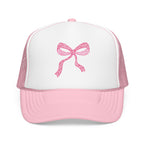 Pink Bow- Foam Trucker Hat