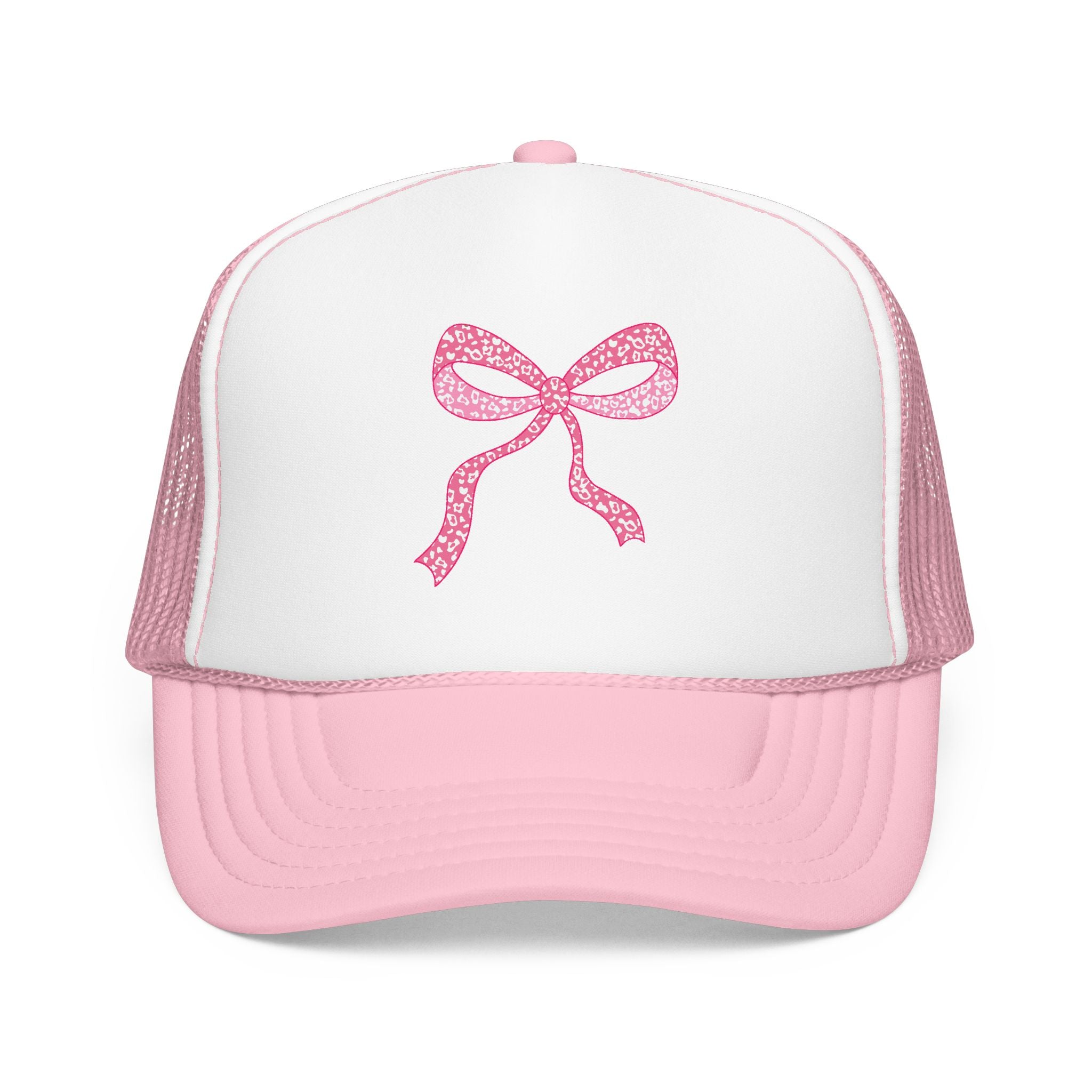 Pink Bow- Foam Trucker Hat