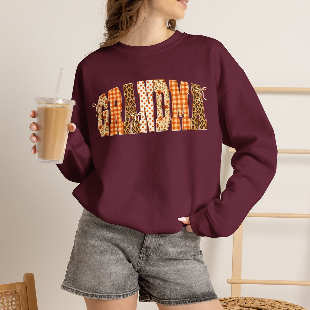 Grandma Patchwork Crewneck Sweatshirt