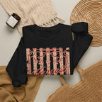 Harvest Season Striped Crewneck Sweatshirt