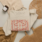 Harvest Season Striped Crewneck Sweatshirt
