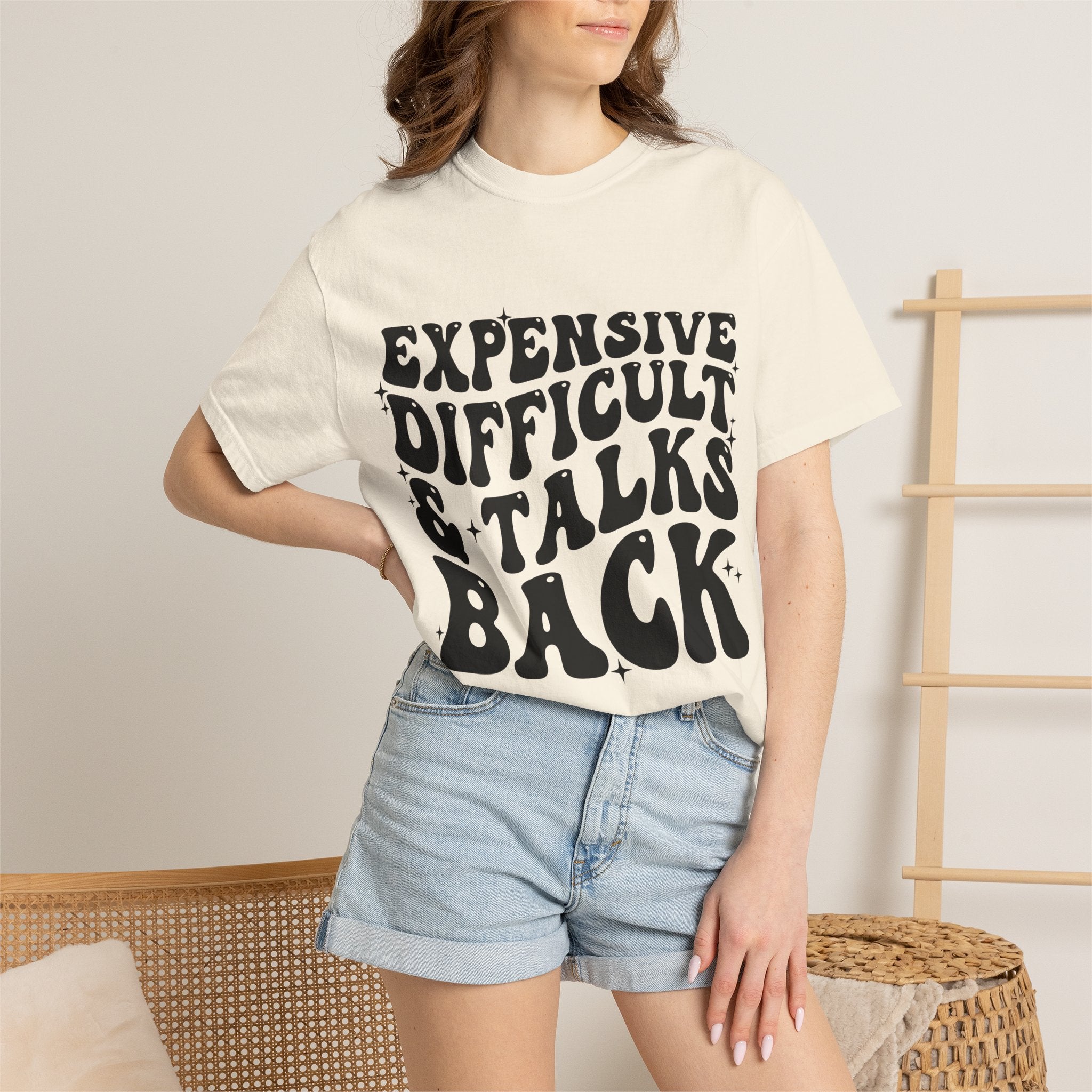 "Expensive, Difficult & Talks Back" Retro Tee