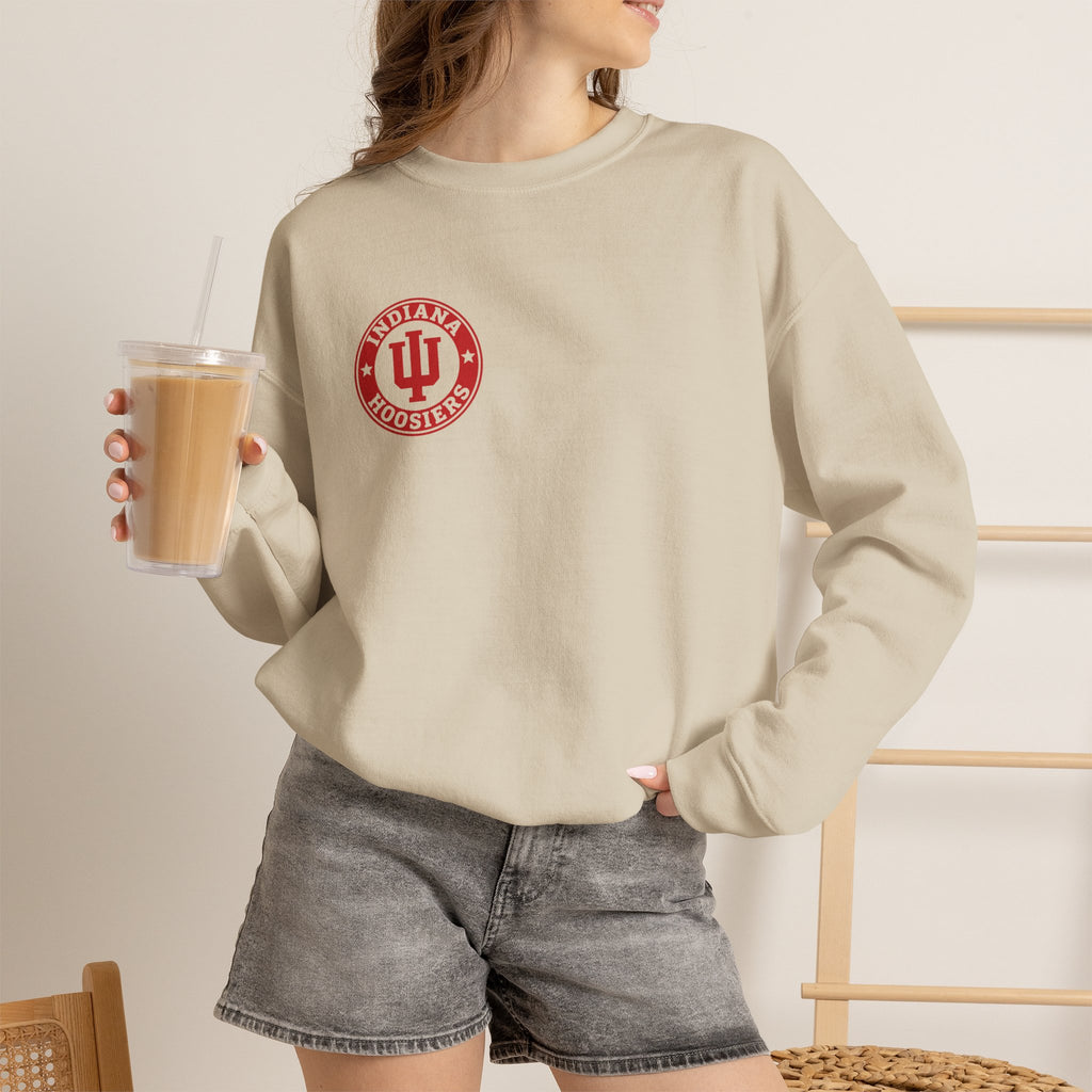 Indiana Hoosiers Retro Circle Crewneck