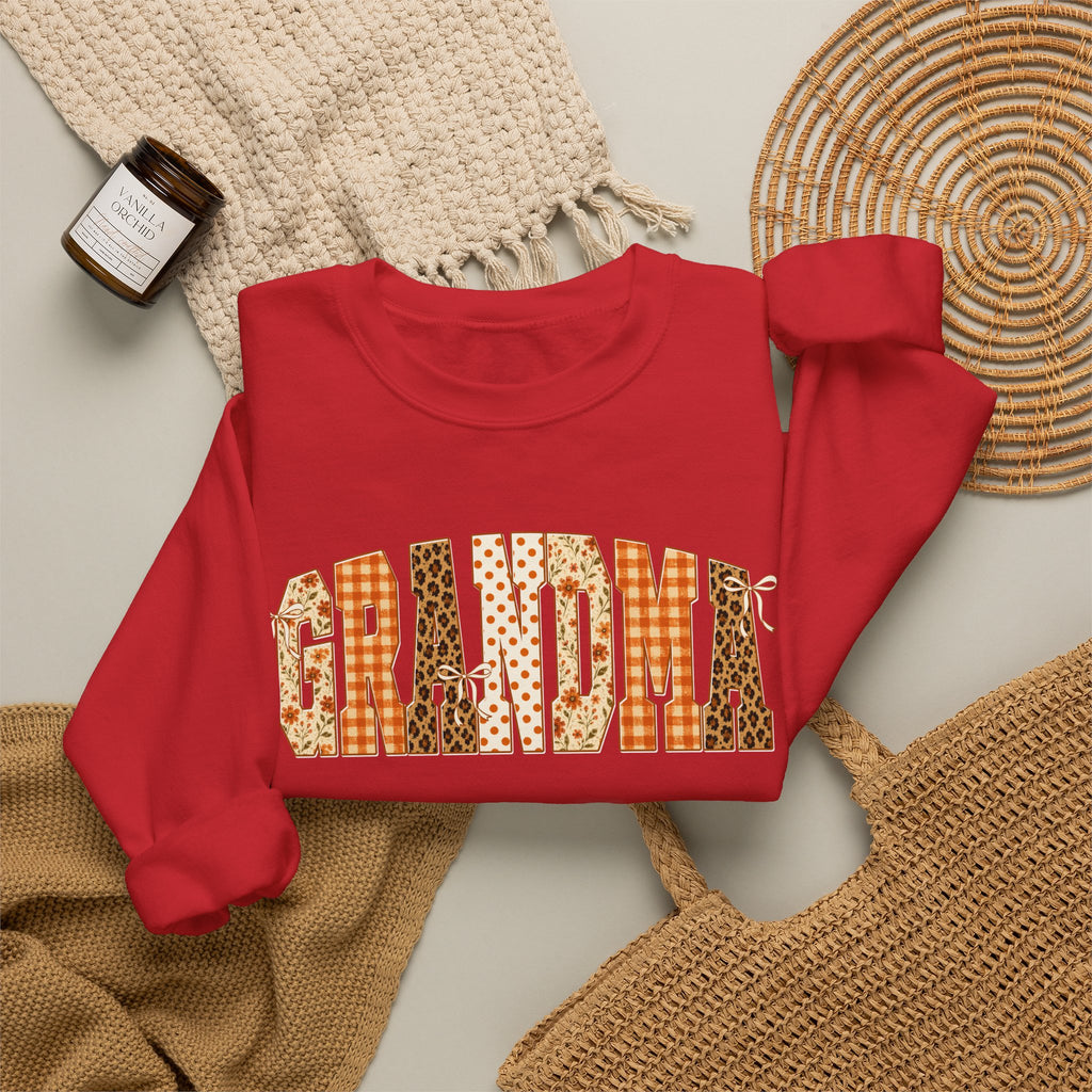 Grandma Patchwork Crewneck Sweatshirt