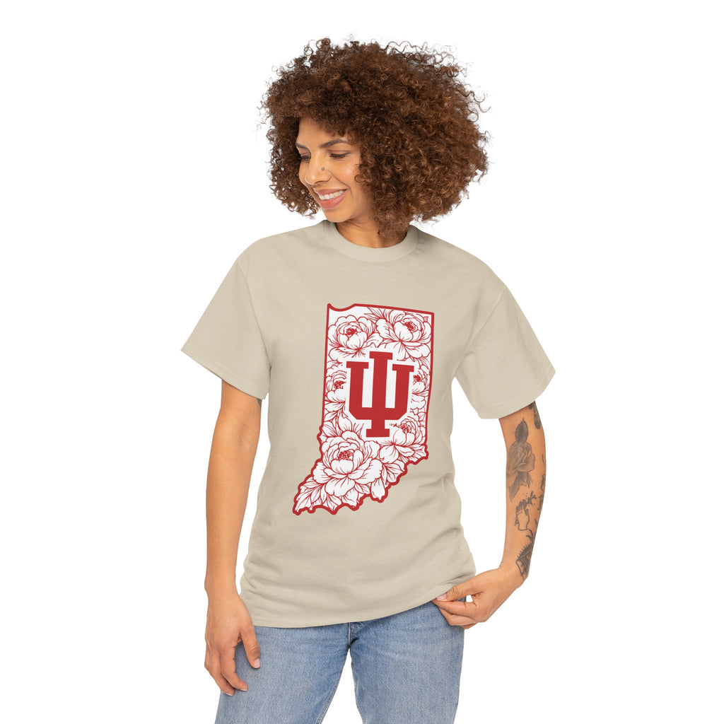 Indiana Floral State Tee