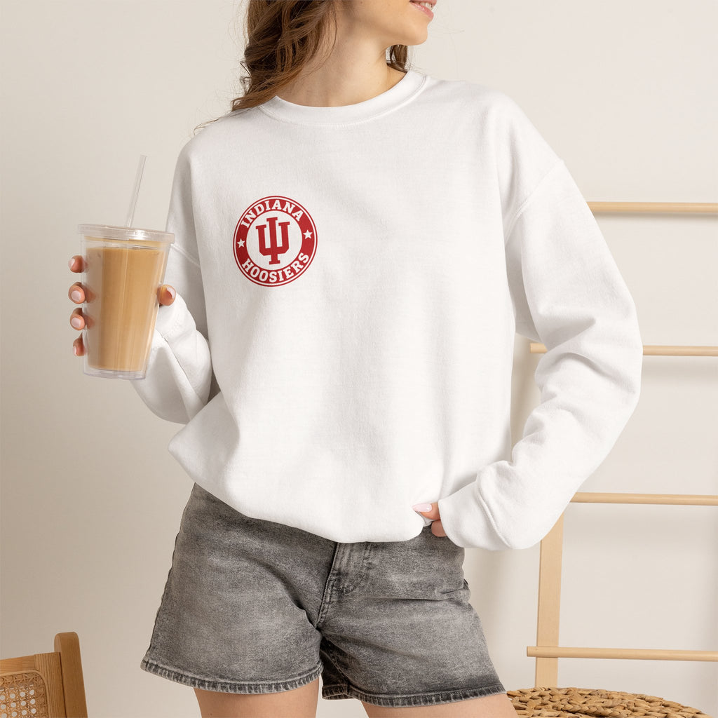 Indiana Hoosiers Retro Circle Crewneck