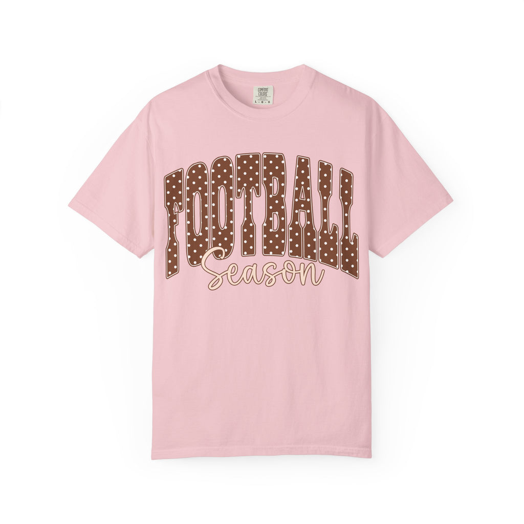 Football Season Retro Polka Dot Graphic T-Shirt