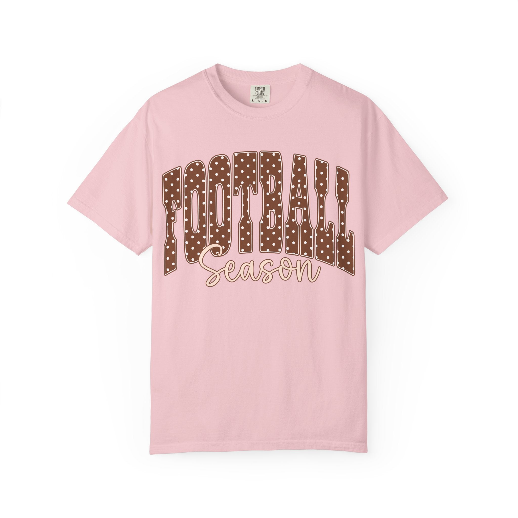 Football Season Retro Polka Dot Graphic T-Shirt