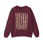 Cozy Season Striped Crewneck Sweatshirt
