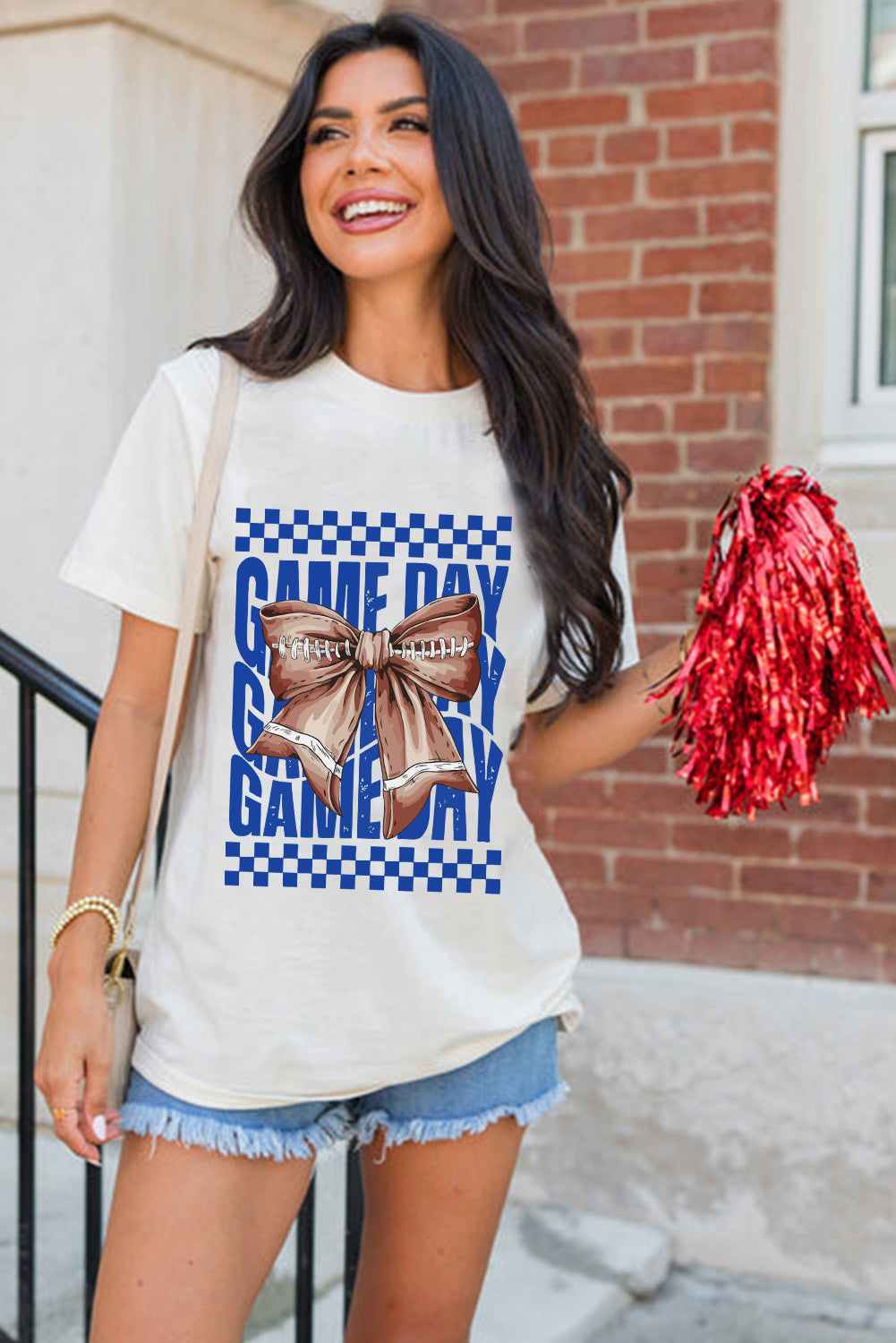 Rugby Bowknot GAME DAY Graphic Tee
