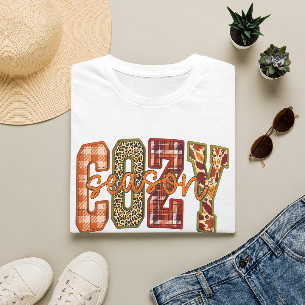 Plaid & Leopard Fall Graphic T-Shirt