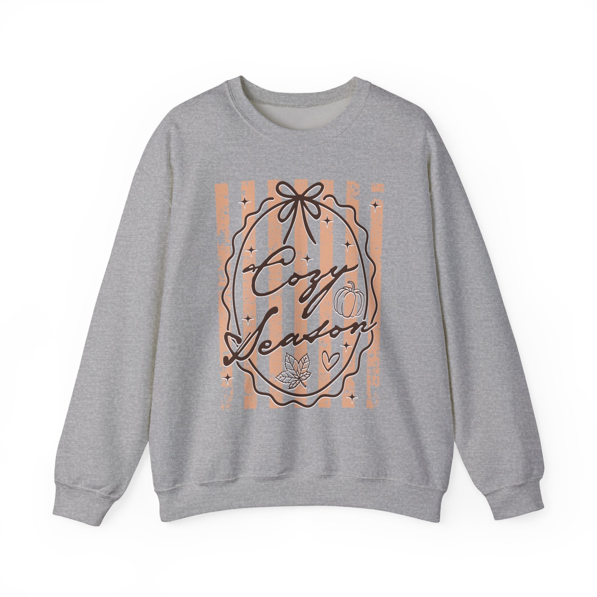 Cozy Season Striped Crewneck Sweatshirt