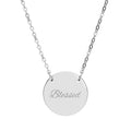 Engravable Circle Necklace
